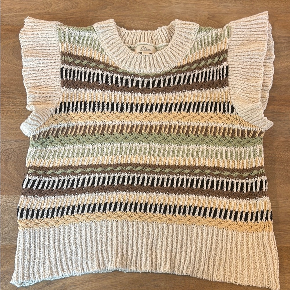 Elan Multicolor Knit Sweater Shirt